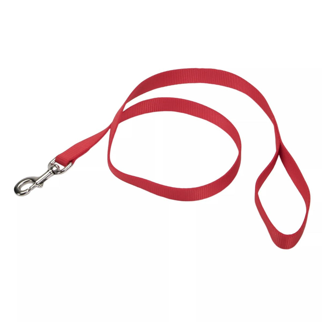 Coastal Nylon Leash 5/8" Wide Red (Available in 4ft or 6ft)