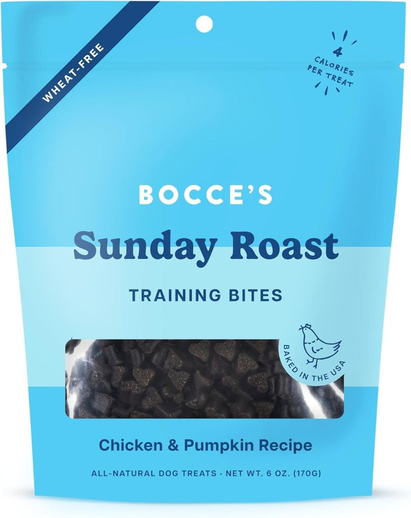 Bocce's Dog Treat Training Bites Sunday Roast Chicken & Pumpkin Recipe