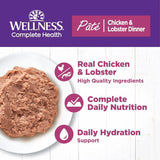 Wellness Wet Cat Food Complete Health Paté Chicken & Lobster Dinner