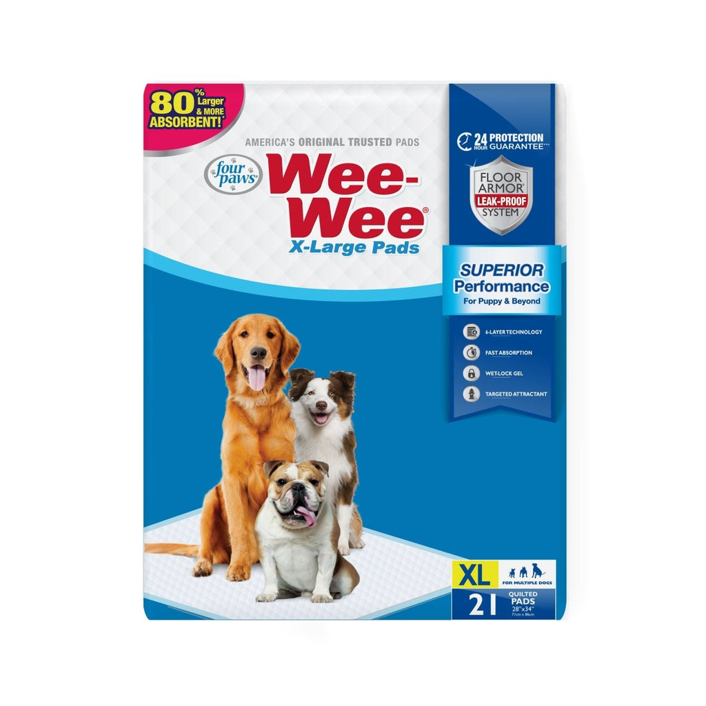 Four Paws Wee-Wee Superior Performance Pads 28" x 34" (X-Large Size)