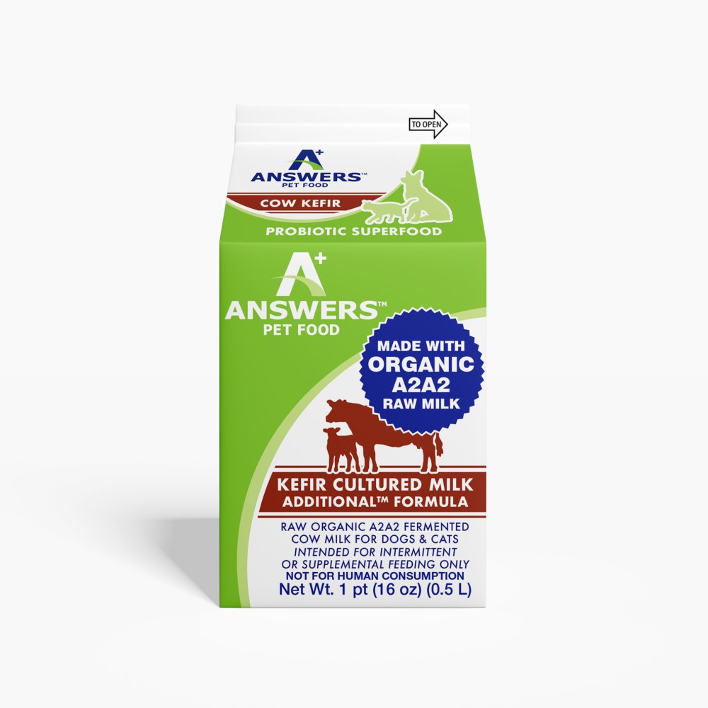 Answers Dog & Cat Food Topper Frozen Fermented Raw Cow Milk Kefir