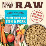 Primal Freeze-Dried Dog Food Kibble in the Raw Fish & Pork Recipe