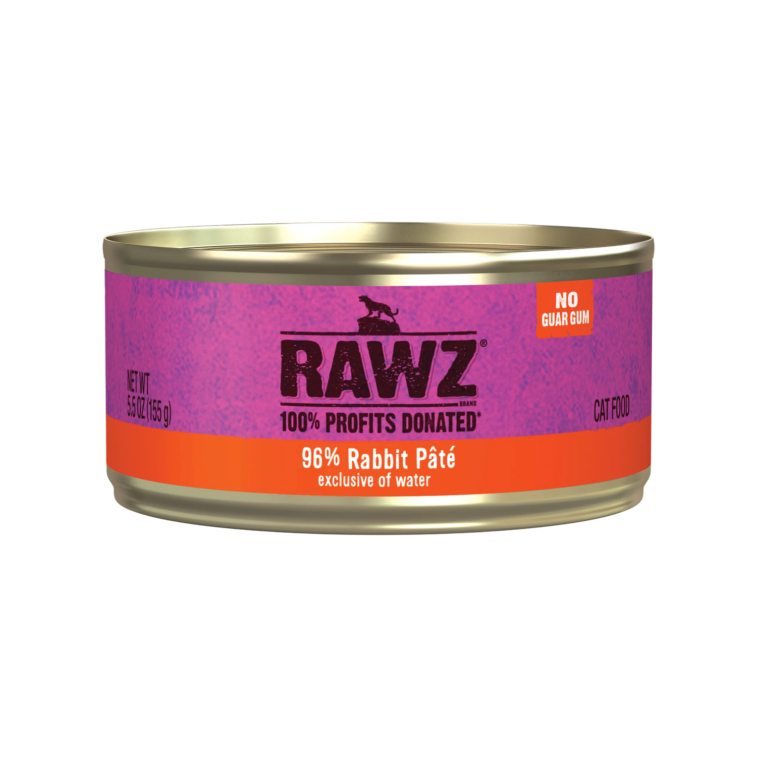 Rawz 96% Rabbit Paté Wet Cat Food (5.5oz Can) – Pet Market NYC