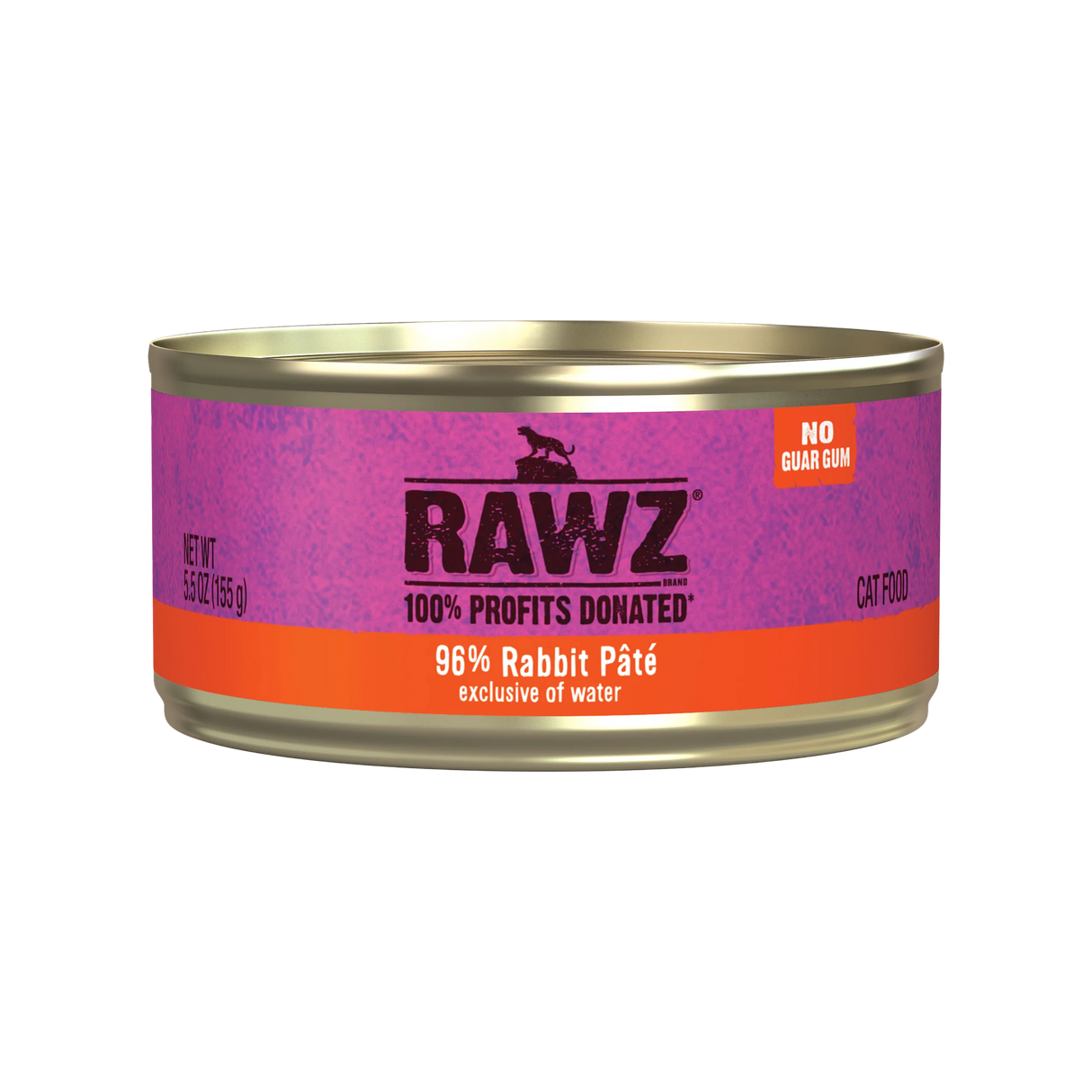 Rawz Cat Wet Food Rabbit 5.5oz