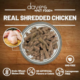 Dave's Pet Food Wet Cat Food Shredded Chicken Dinner in Gravy 5.5oz (1 Can)
