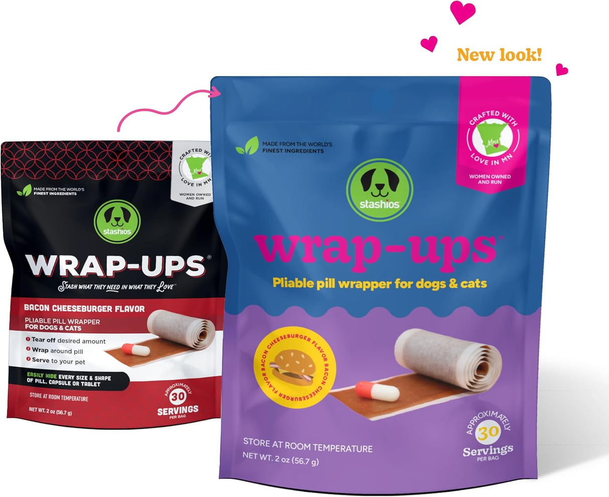 Stashios Dog＆Cat药丸总结培根芝士汉堡2.1盎司