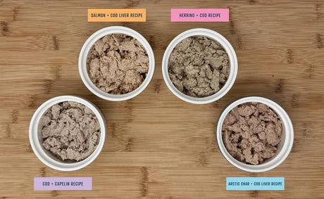 Gunni's Wet Cat Topper Fisherman's Feast Salmon and Cod Liver Recipe 3oz (1 Tin)