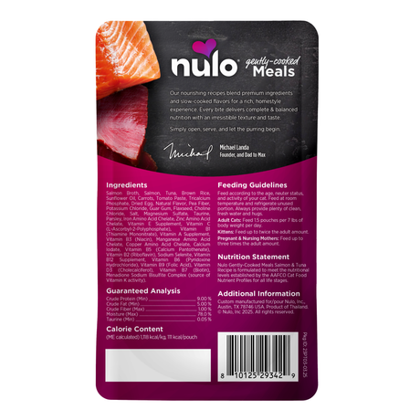 Nulo Cat Pouch Gently Cooked Salmon & Tuna 3.5oz