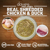Dave's Cat Wet Food Shredded Chicken & Duck 2.8oz