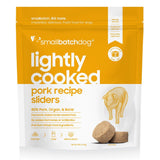 SmallBatch Frozen Cooked Dog Food Pork Recipe Sliders 2lb