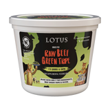 Lotus Raw Frozen Topper Dog  & Cat Grass Fed Beef Tripe 25oz
