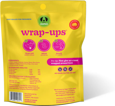 Stashios Dog & Cat Pill Wrap-Ups Cheese 2.1oz