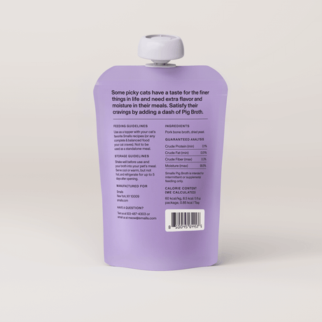Smalls Cat Topper Pig Broth 5oz (1 Pouch)
