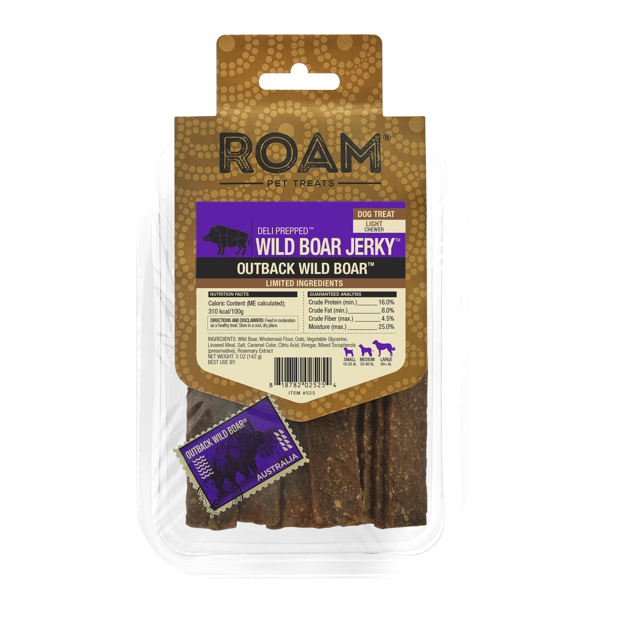 Roam Wild Boar Jerky 5oz