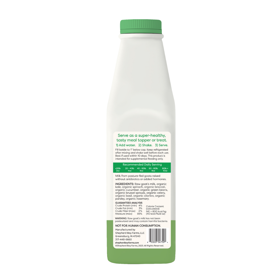 Shepherd Boy Farm DC Freeze Dried Raw Goat Milk Super Green 1oz