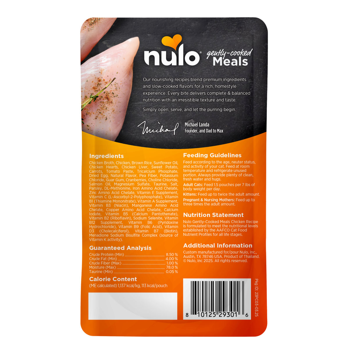 Nulo Cat Pouch Gently Cooked Chicken 3.5oz
