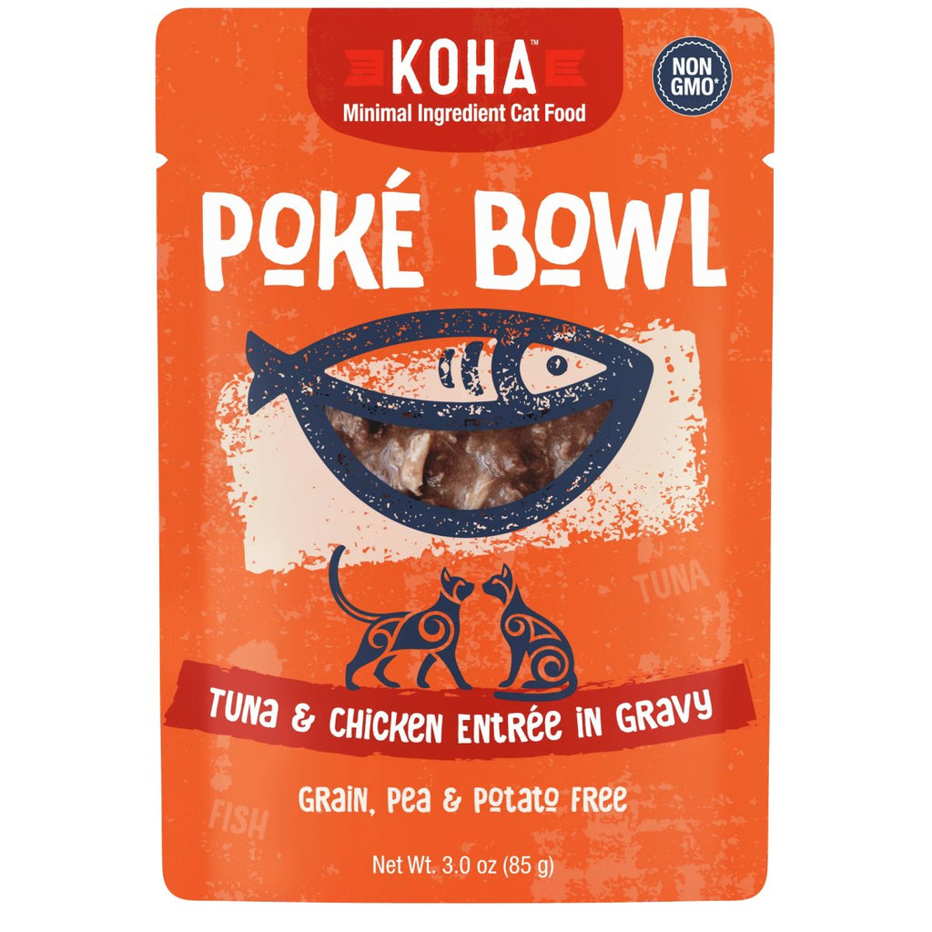 Koha Wet Cat Food Poké Bowl Tuna & Chicken Entrée in Gravy