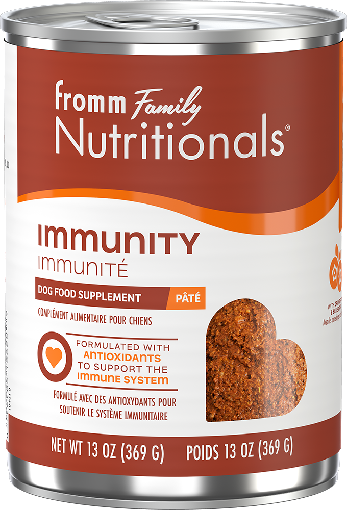 Fromm Nutritionals Wet Dog Food Immunity Supplement Pate 13oz