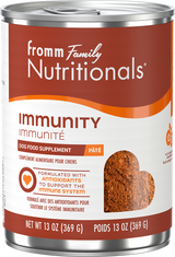 Fromm Nutritionals Wet Dog Food Immunity Supplement Pate 13oz