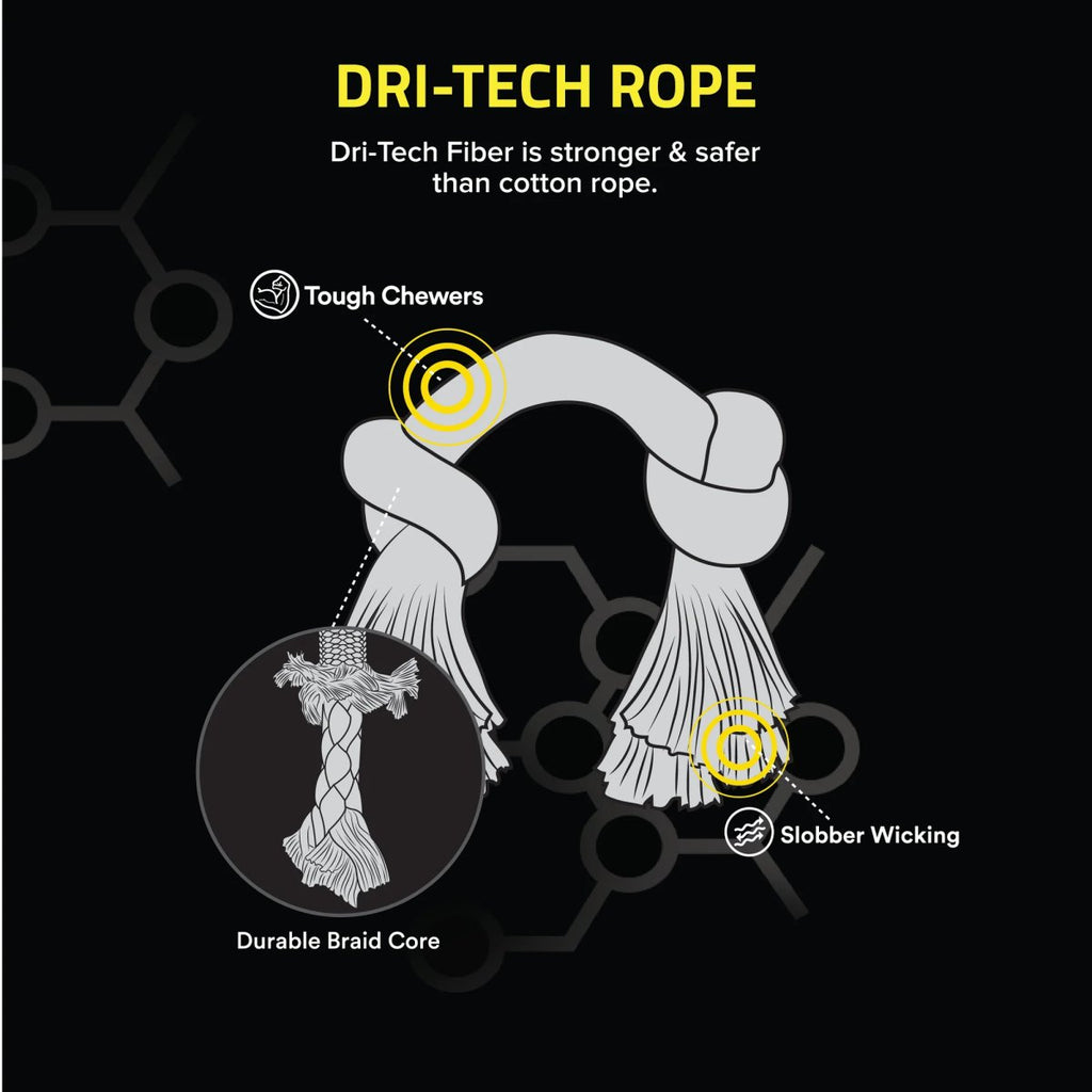 Playology Dog Toy Dri-Tech Rope - Beef Scent