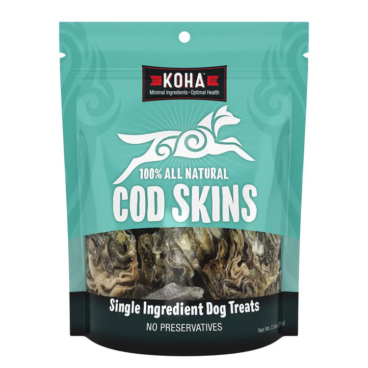 Koha Dog Treat Air Dried Cod Skins