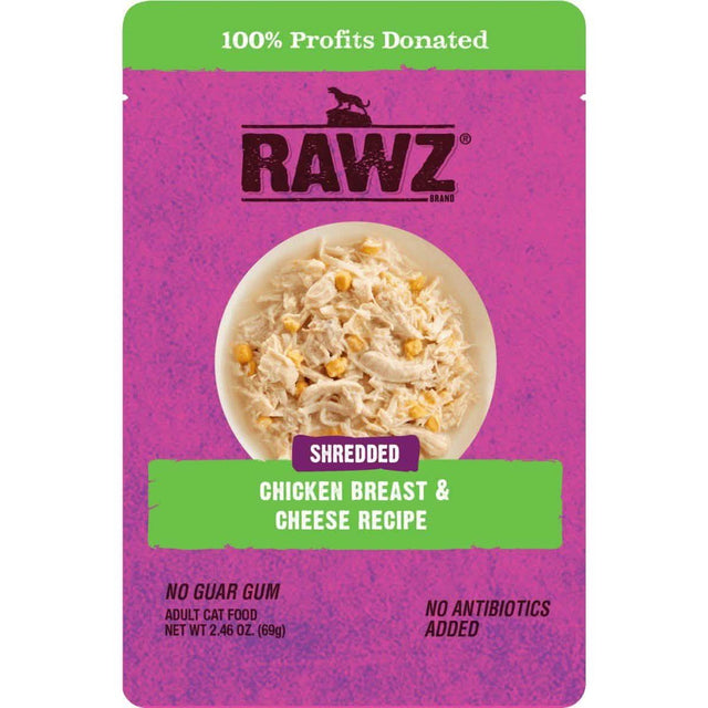 RAWZ Shredded Chicken Breast & Cheese Recipe Adult Cat Food