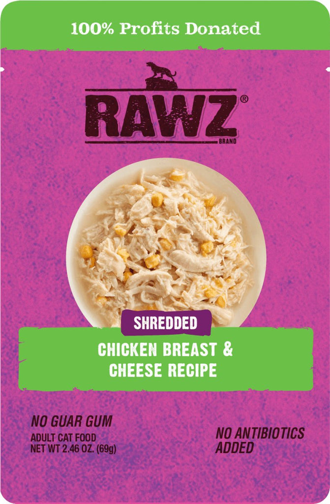 RAWZ Shredded Chicken Breast & Cheese Recipe Adult Cat Food