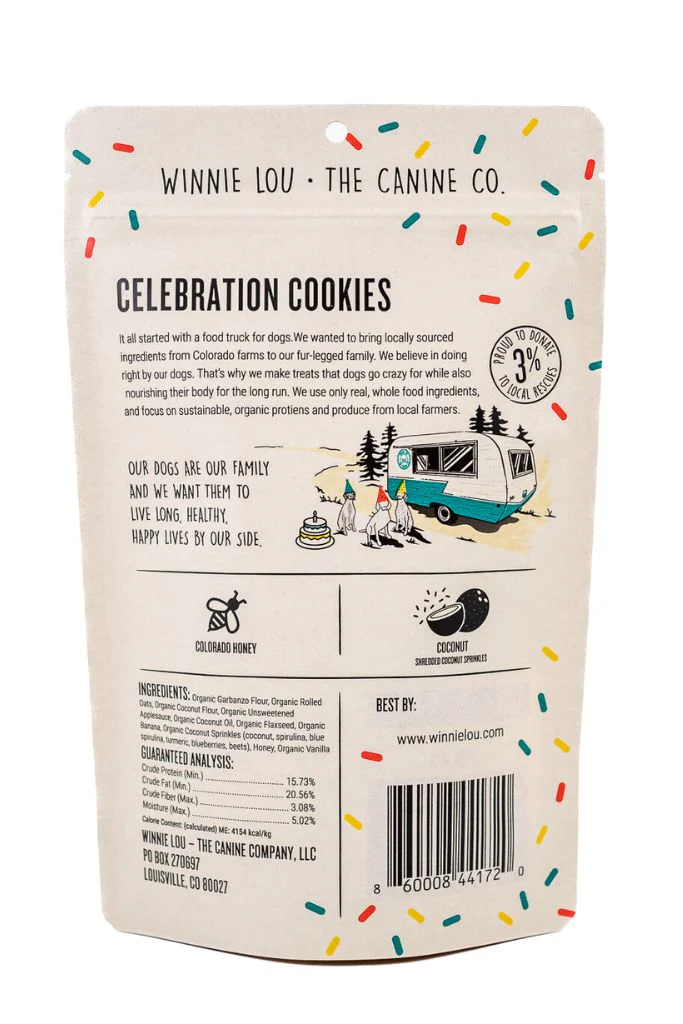 Winnie Lou Dog Treat Celebration Cookies