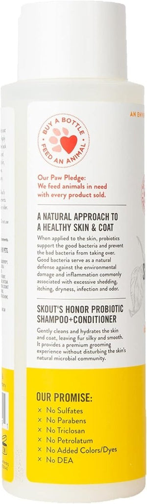 Skout's Honor Probiotic Cat Shampoo + Conditioner Honeysuckle