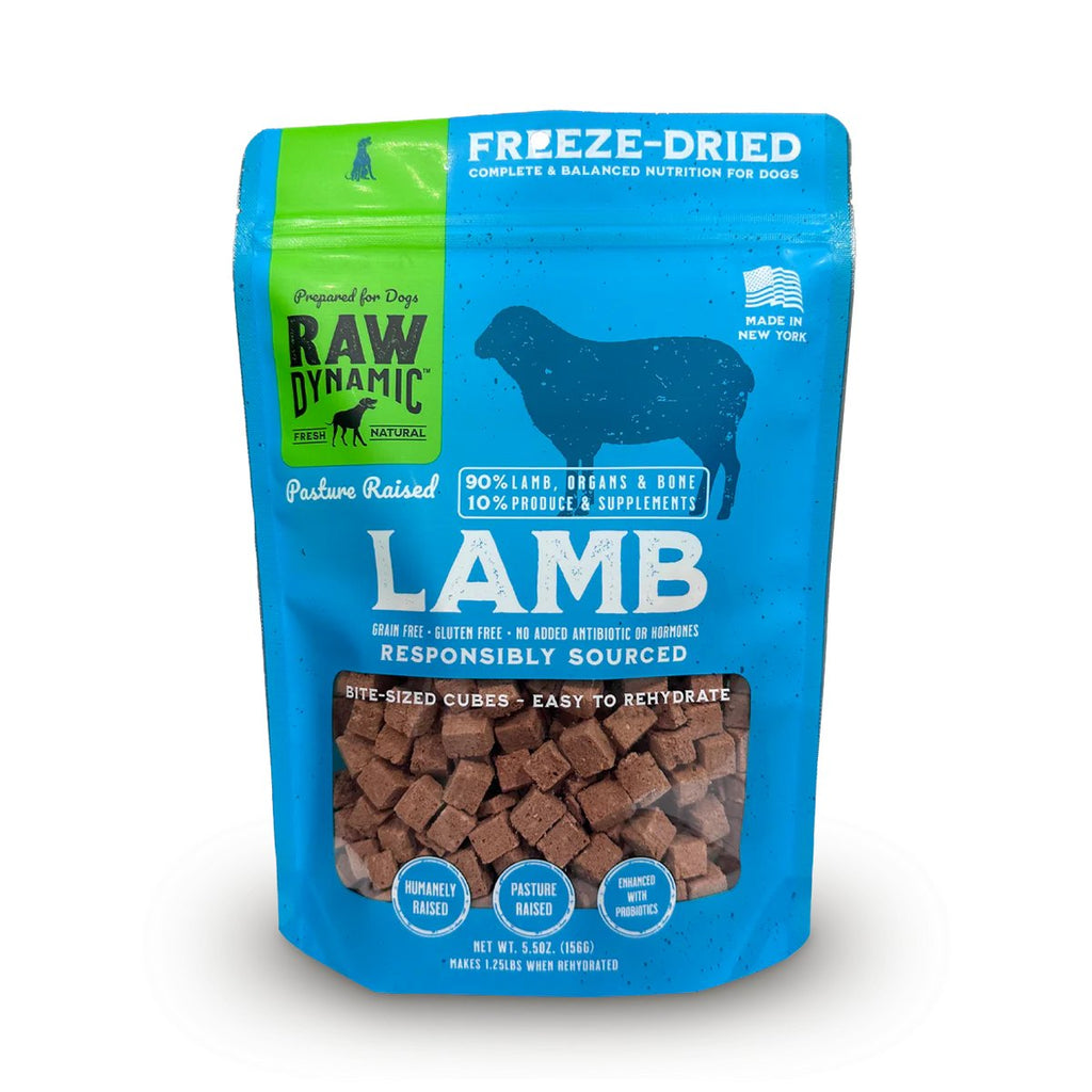 Raw Dynamic Freeze-Dried Dog Food Pasture Raised Lamb