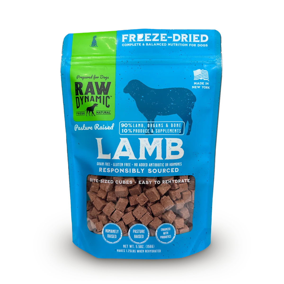 Raw Dynamic Freeze-Dried Dog Food Pasture Raised Lamb