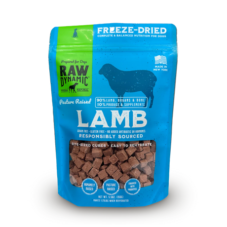 Raw Dynamic Freeze-Dried Dog Food Pasture Raised Lamb