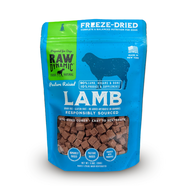 Raw Dynamic Freeze-Dried Dog Food Pasture Raised Lamb