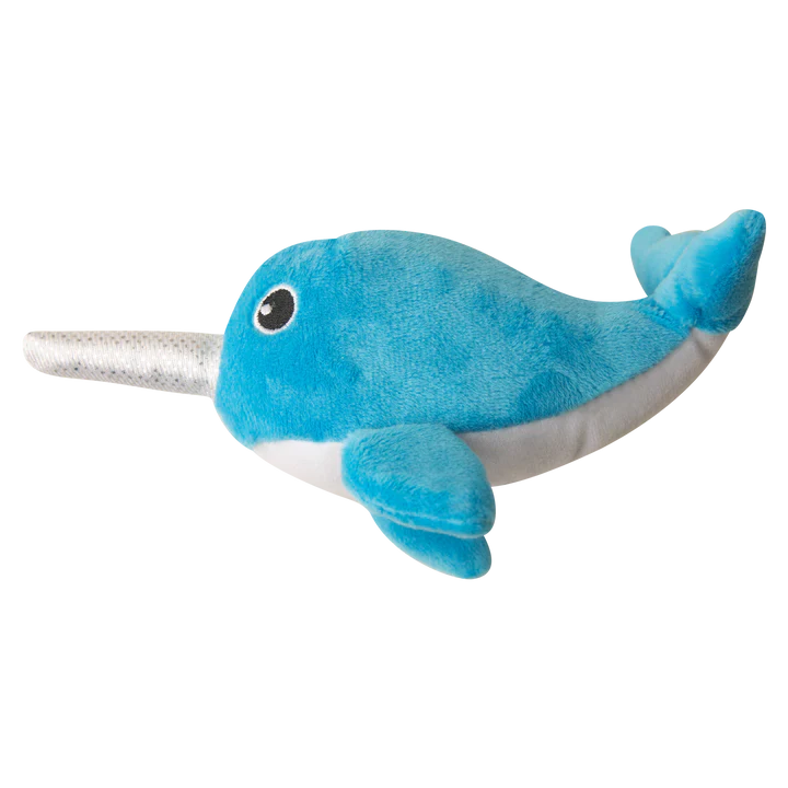 SnugArooz Dog Toy Baby Nikki the Narwhal