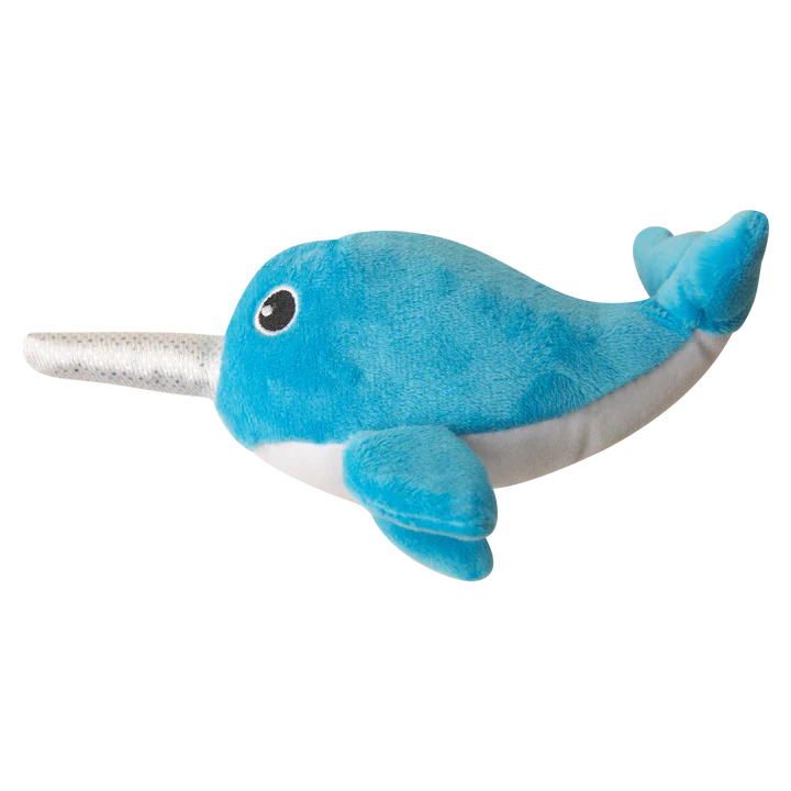 SnugArooz Dog Toy Baby Nikki the Narwhal