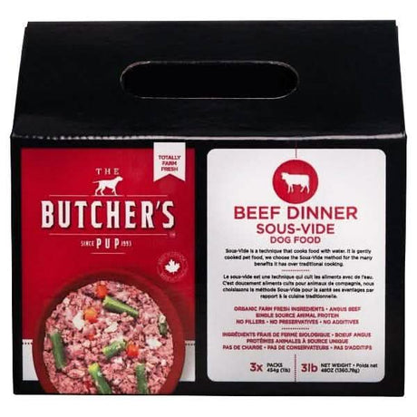 The Butcher's Pup Cooked Frozen Dog Food Beef Dinner