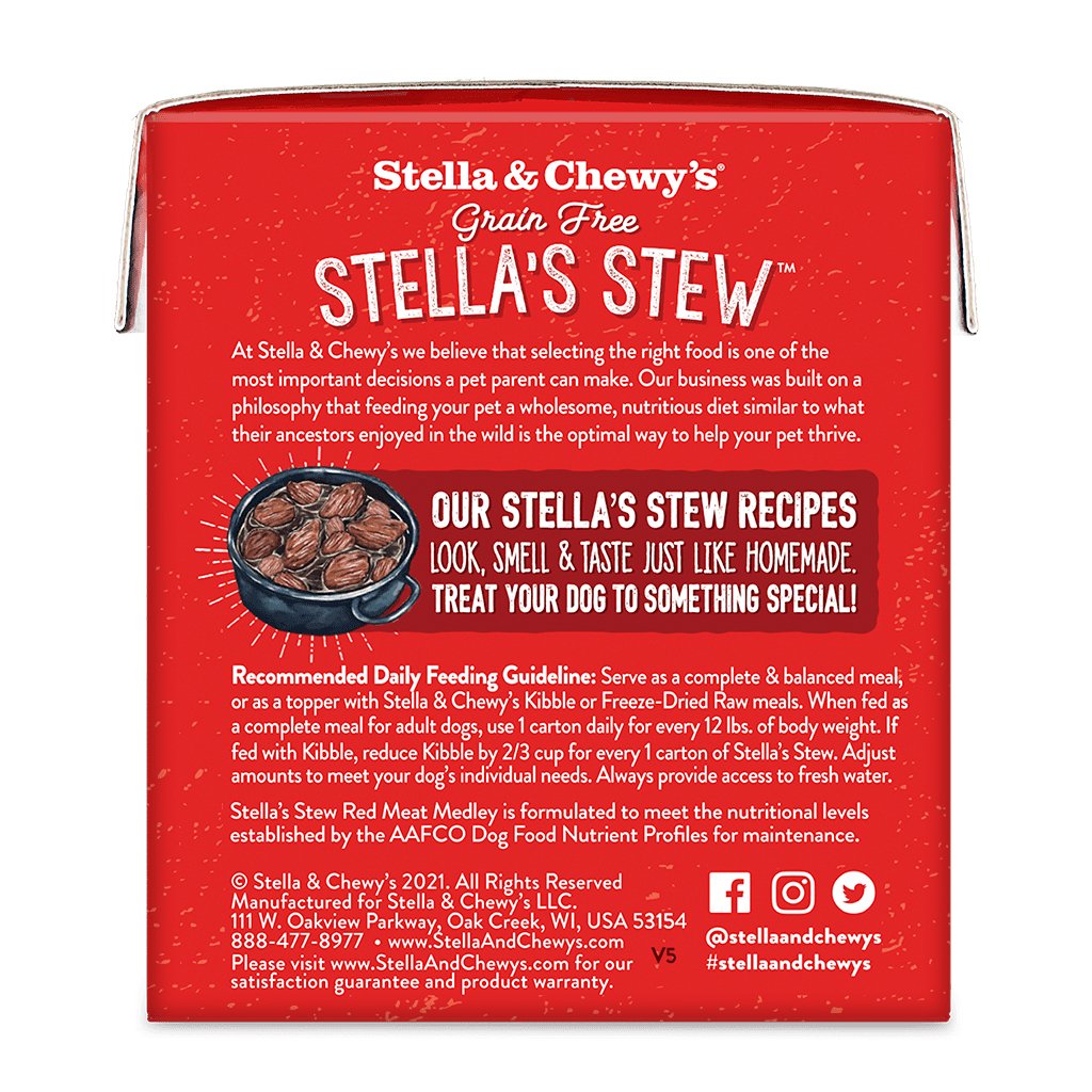 Stella & Chewy's Wet Dog Food Stella's Stew Red Meat Medley