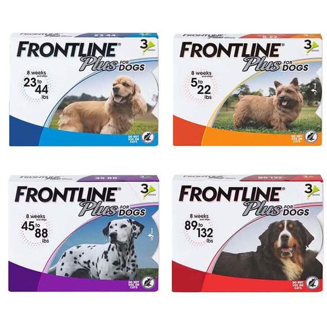 Frontline Plus Flea & Tick Drops for Dogs