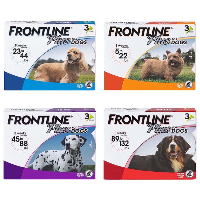 Frontline Plus Flea & Tick Drops for Dogs