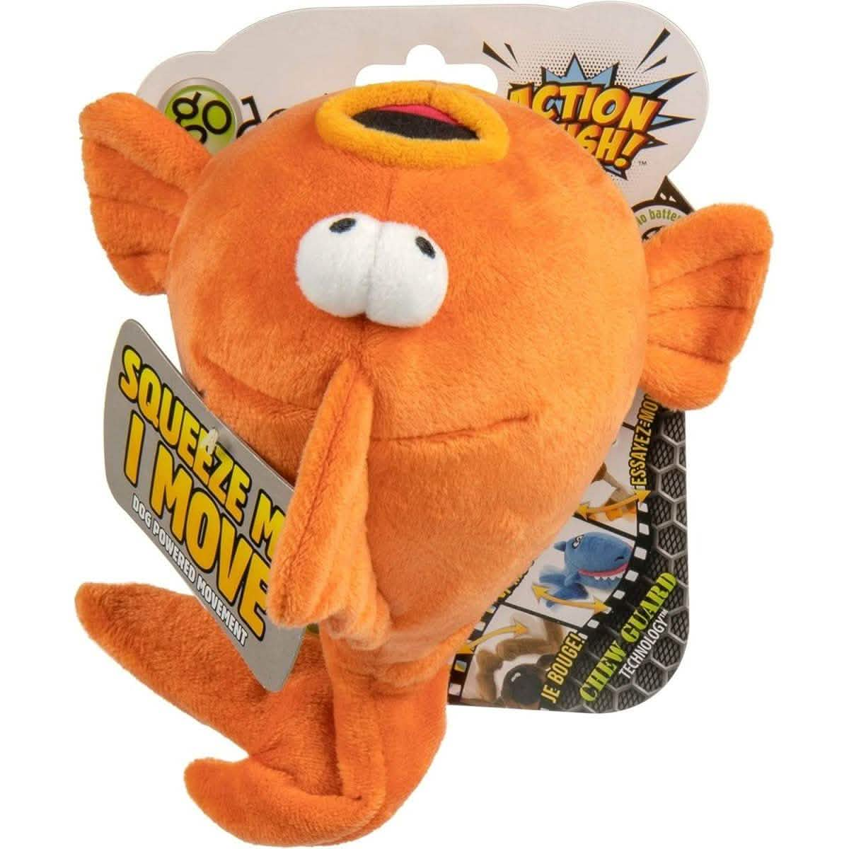 GoDog Dog Toy Action Animated Goldfish