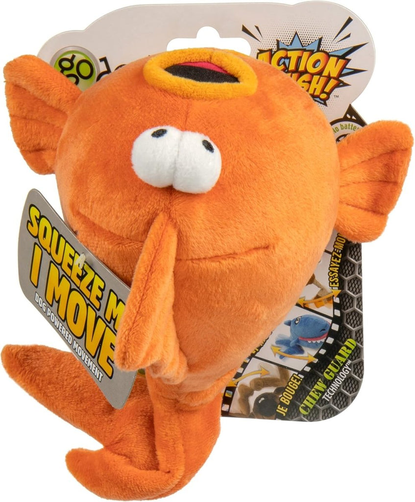 GoDog Dog Toy Action Animated Goldfish