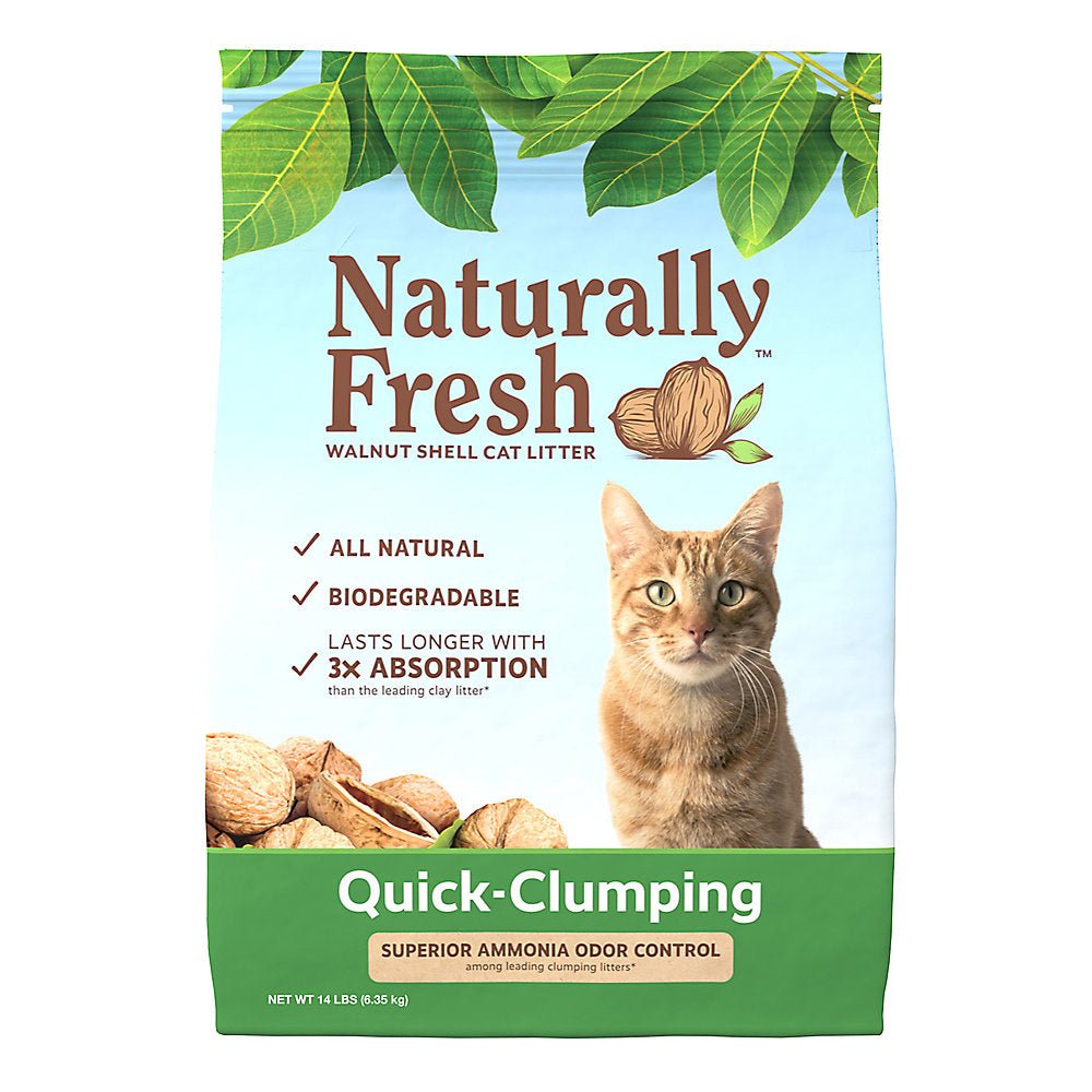 Naturally Fresh Cat Litter Quick Clumping All Natural Walnut Shell