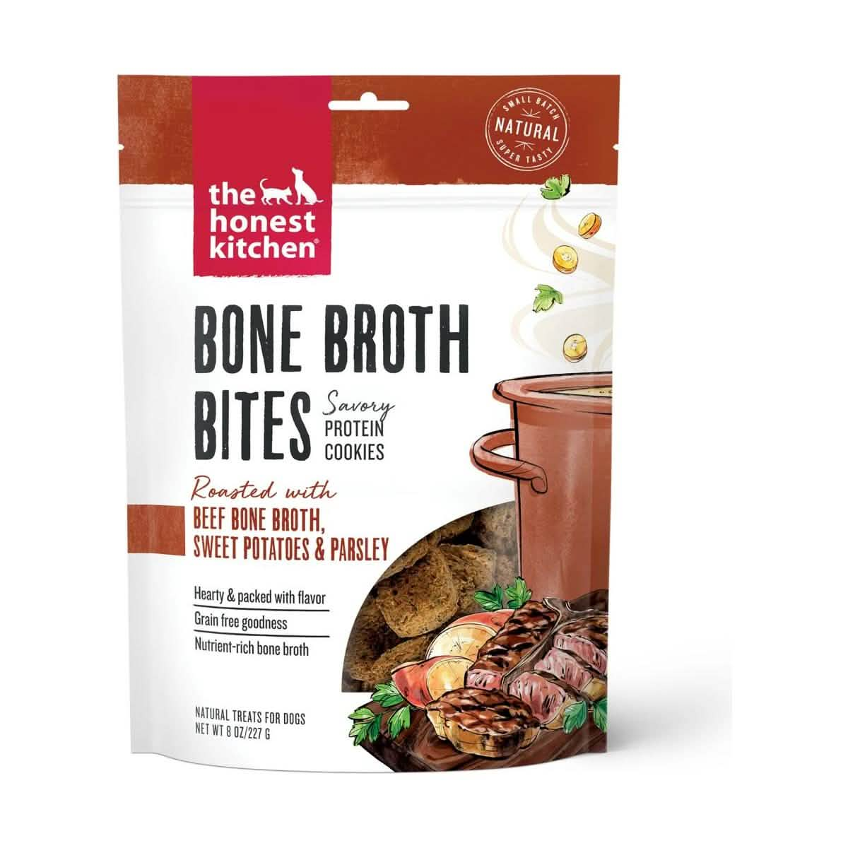 The Honest Kitchen Bone Broth Bites Beef Bone Broth, Sweet Potatoes & Parsley