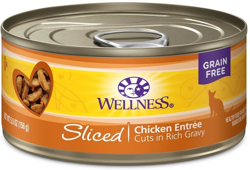 Wellness Wet Cat Food Complete Health Sliced Chicken Entrée