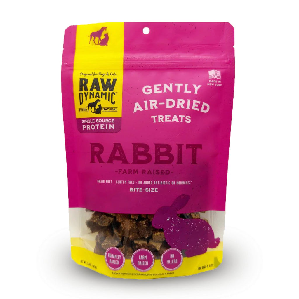 Raw Dynamic Dog Treat Air-Dried Bite-Size Rabbit