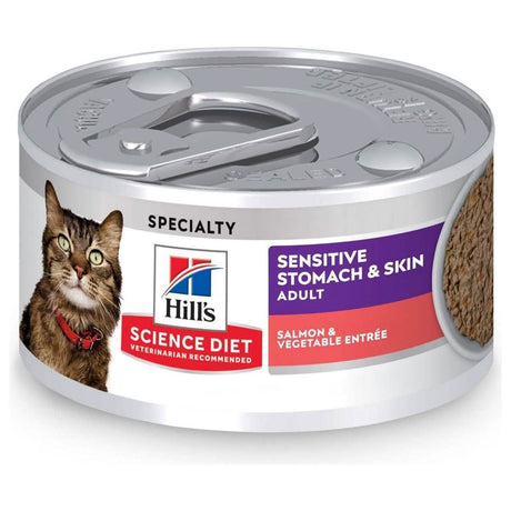 Hill's Science Diet Sensitive Stomach & Skin Adult Salmon & Vegetable Entrée