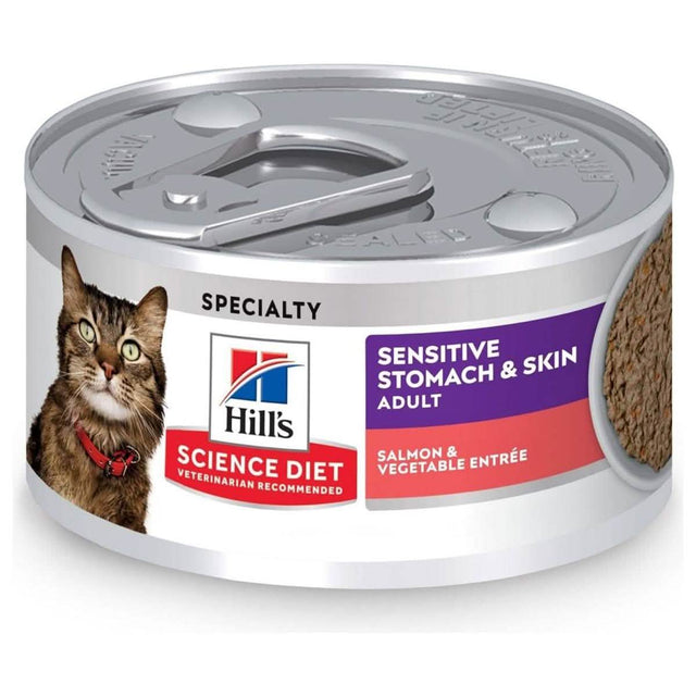 Hill's Science Diet Sensitive Stomach & Skin Adult Salmon & Vegetable Entrée