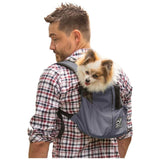 K9 Sport Sack Trainer Backpack Puppy & Small Dog Carrier Grey/Black