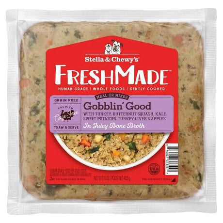 Stella & Chewy's Cooked Frozen Dog Food FreshMade Gobblin' Good