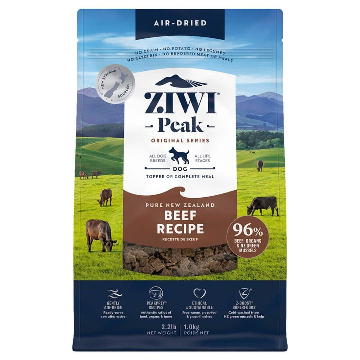 Ziwi Peak Dry Dog Food Air Dried Beef Recipe